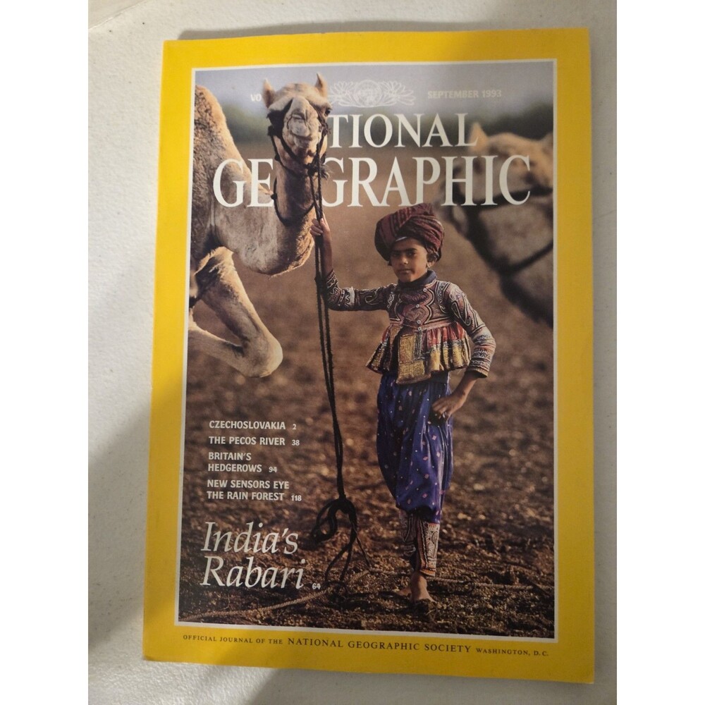 National Geographic - 1993, September - India's Rabari, Czechoslovakia, Pecos